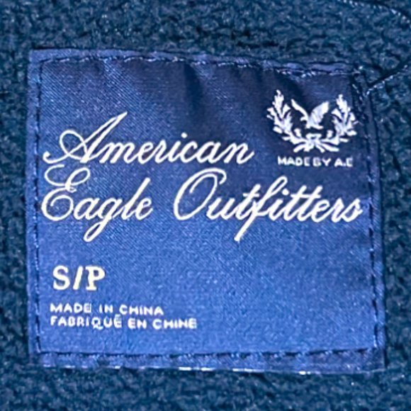 American Eagle Olive Green Snap Insulated Puffer Vest Zipper Pockets, Size S/P - Picture 7 of 9